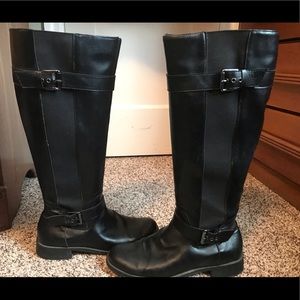 Aerosoles Wide Calf Knee High Boots (Black)